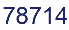Number 78714 blue image