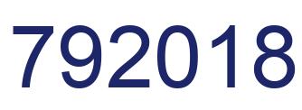 Number 792018 blue image
