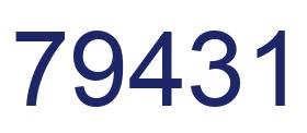 Number 79431 blue image