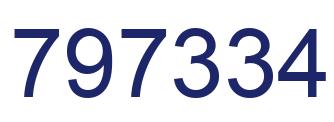 Number 797334 blue image