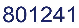 Número 801241 imagen azul