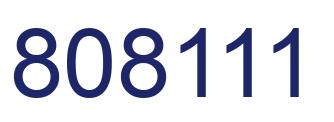 Número 808111 imagen azul