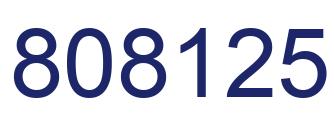 Número 808125 imagen azul