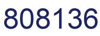 Número 808136 imagen azul