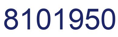 Number 8101950 blue image