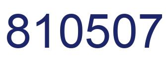 Número 810507 imagen azul