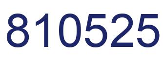 Número 810525 imagen azul