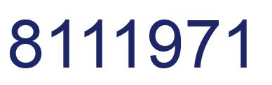 Número 8111971 imagen azul