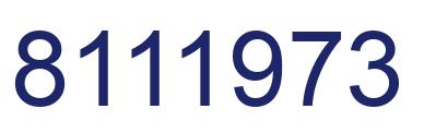 Número 8111973 imagen azul