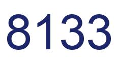 Number 8133 blue image