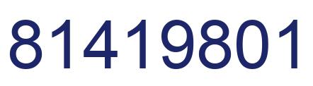 Number 81419801 blue image