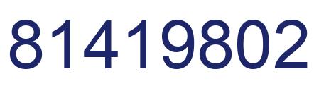Number 81419802 blue image