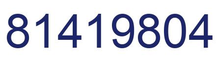 Number 81419804 blue image