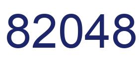 Número 82048 imagen azul