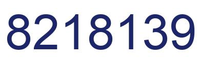 Number 8218139 blue image