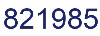 Número 821985 imagen azul
