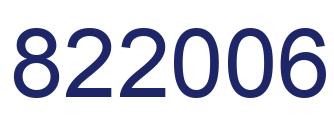 Number 822006 blue image