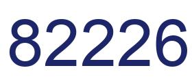Number 82226 blue image