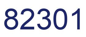 Number 82301 blue image