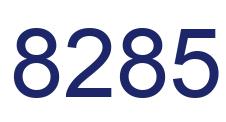 Number 8285 blue image