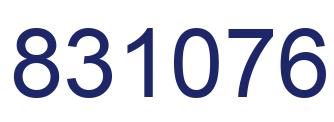 Number 831076 blue image