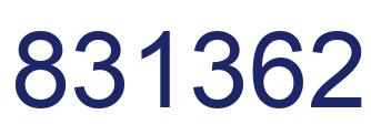 Number 831362 blue image