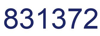 Number 831372 blue image