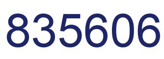 Number 835606 blue image