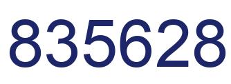 Number 835628 blue image