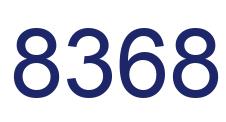 Number 8368 blue image