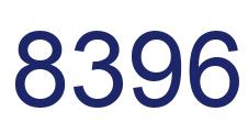 Number 8396 blue image