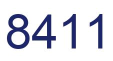 Number 8411 blue image