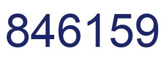 Número 846159 imagen azul