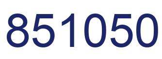 Número 851050 imagen azul