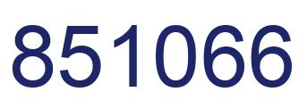 Número 851066 imagen azul