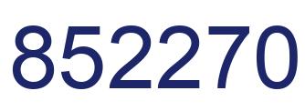 Número 852270 imagen azul
