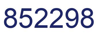 Número 852298 imagen azul