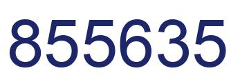 Number 855635 blue image