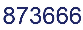 Número 873666 imagen azul