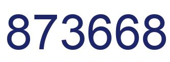 Número 873668 imagen azul