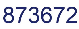 Número 873672 imagen azul