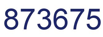 Número 873675 imagen azul