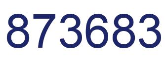 Número 873683 imagen azul