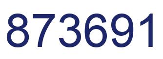 Número 873691 imagen azul
