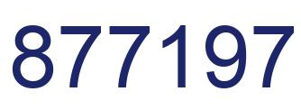 Number 877197 blue image