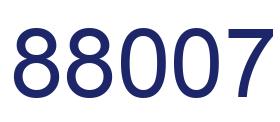 Number 88007 blue image
