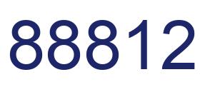 Número 88812 imagen azul