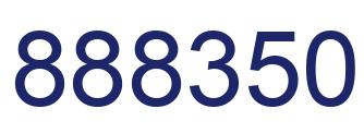 Number 888350 blue image