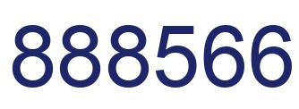 Number 888566 blue image