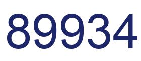 Número 89934 imagen azul